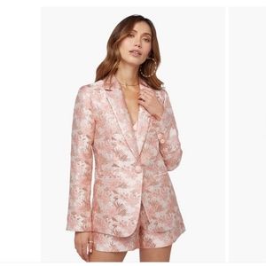 Pink Brocade Blazer
